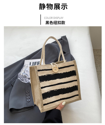 TOTE BAG CANVAS BAG CANVAS GIRL NEW PRINTED TOTE INS PORTABLE BENTO LUNCH BOX WORK