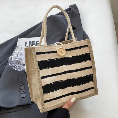 TOTE BAG CANVAS BAG CANVAS GIRL NEW PRINTED TOTE INS PORTABLE BENTO LUNCH BOX WORK