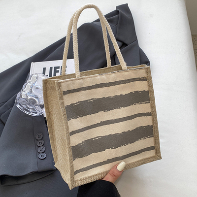 TOTE BAG CANVAS BAG CANVAS GIRL NEW PRINTED TOTE INS PORTABLE BENTO LUNCH BOX WORK