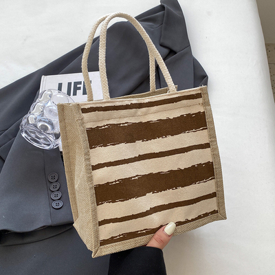 TOTE BAG CANVAS BAG CANVAS GIRL NEW PRINTED TOTE INS PORTABLE BENTO LUNCH BOX WORK