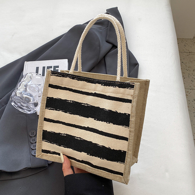 TOTE BAG CANVAS BAG CANVAS GIRL NEW PRINTED TOTE INS PORTABLE BENTO LUNCH BOX WORK