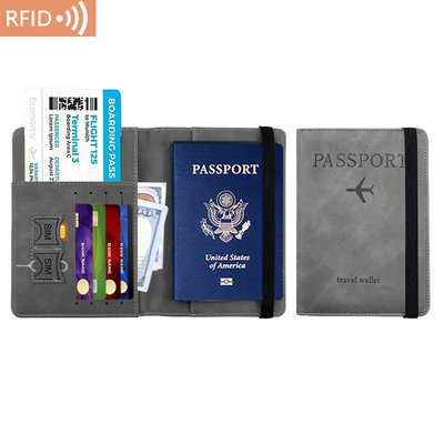 AMAZON PU LEATHER PASSPORT BAG RFID MULTI-FUNCTIONAL PASSPORT HOLDER PASSPORT COVER PASSPORT COVER