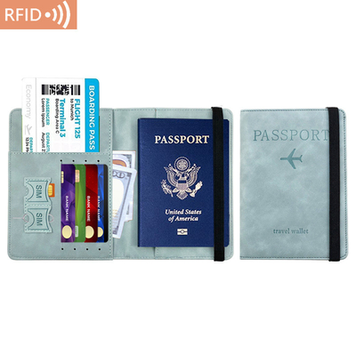 AMAZON PU LEATHER PASSPORT BAG RFID MULTI-FUNCTIONAL PASSPORT HOLDER PASSPORT COVER PASSPORT COVER