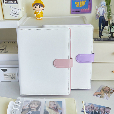 pu leather card book Star follower card postcard photo storage book card storage four grid Polaroid album