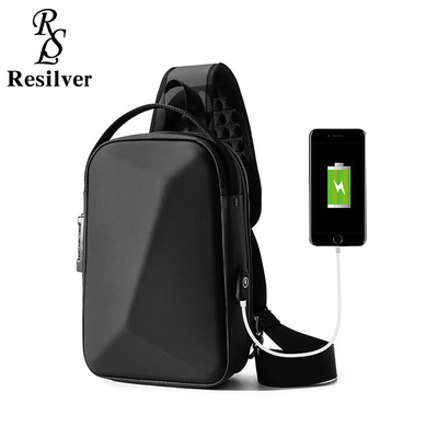 NEW MEN'S CHEST BAG LARGE CAPACITY SHOULDER BAG CROSSBODY BAG MALE LEISURE OFFICE IPAD COMPUTER CHEST BAG HARD SHELL
