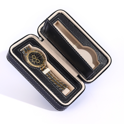 VINTAGE STYLE 8-BIT ELECTROMECHANICAL WATCH CASE FASHION ROUNDED CORNERS PERSONALITY WATCH DISPLAY ZIPPER BAG