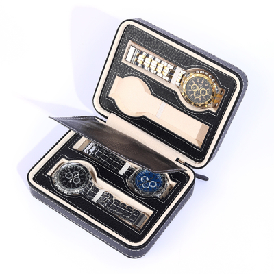 VINTAGE STYLE 8-BIT ELECTROMECHANICAL WATCH CASE FASHION ROUNDED CORNERS PERSONALITY WATCH DISPLAY ZIPPER BAG