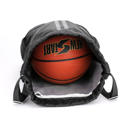 BUNDLE POCKET DRAWSTRING BACKPACK PORTABLE BASKETBALL BAG DRY WET SEPARATION SWIMMING BAG OUTDOOR SPORTS MULTI-FUNCTIONA
