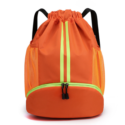 BUNDLE POCKET DRAWSTRING BACKPACK PORTABLE BASKETBALL BAG DRY WET SEPARATION SWIMMING BAG OUTDOOR SPORTS MULTI-FUNCTIONA