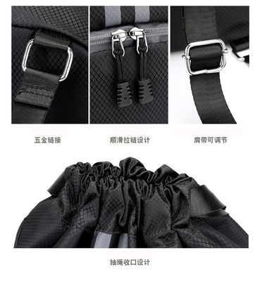 BUNDLE POCKET DRAWSTRING BACKPACK PORTABLE BASKETBALL BAG DRY WET SEPARATION SWIMMING BAG OUTDOOR SPORTS MULTI-FUNCTIONA