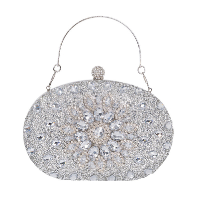 AMAZON DIAMOND-ENCRUSTED SUNFLOWER DINNER BAG WOMEN'S FASHION BANQUET CLUTCH ALL-MATCH DRESS EVENING BAG