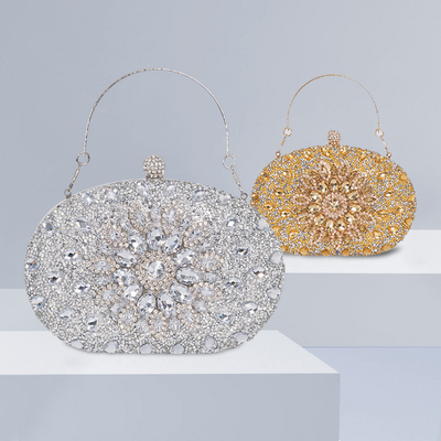 AMAZON DIAMOND-ENCRUSTED SUNFLOWER DINNER BAG WOMEN'S FASHION BANQUET CLUTCH ALL-MATCH DRESS EVENING BAG