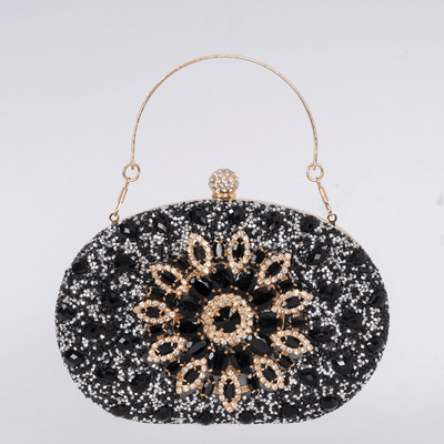AMAZON DIAMOND-ENCRUSTED SUNFLOWER DINNER BAG WOMEN'S FASHION BANQUET CLUTCH ALL-MATCH DRESS EVENING BAG