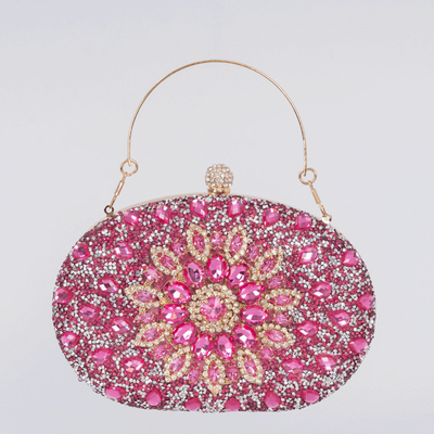 AMAZON DIAMOND-ENCRUSTED SUNFLOWER DINNER BAG WOMEN'S FASHION BANQUET CLUTCH ALL-MATCH DRESS EVENING BAG