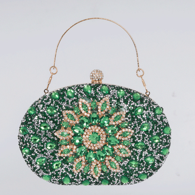 AMAZON DIAMOND-ENCRUSTED SUNFLOWER DINNER BAG WOMEN'S FASHION BANQUET CLUTCH ALL-MATCH DRESS EVENING BAG