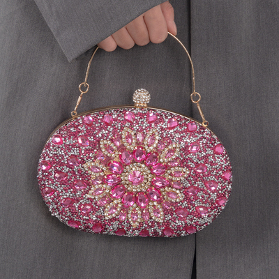 AMAZON DIAMOND-ENCRUSTED SUNFLOWER DINNER BAG WOMEN'S FASHION BANQUET CLUTCH ALL-MATCH DRESS EVENING BAG