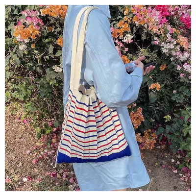 New pleated literary shoulder bag braided women's bag winter knit bag fashion cross-border women's bag