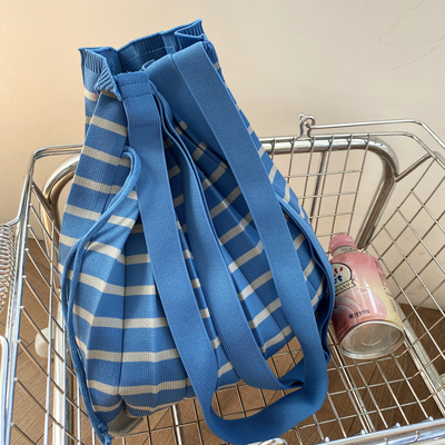 New pleated literary shoulder bag braided women's bag winter knit bag fashion cross-border women's bag