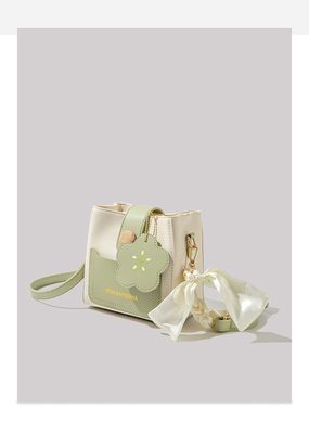 SUMMER FRESH ALL-MATCH BAG FEMALE FASHION TREND ADVANCED SENSE NICHE DESIGN CROSSBODY BUCKET BAG POPULAR THIS YEAR
