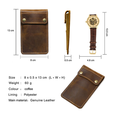 CROSS-BORDER RETRO CRAZY HORSE LEATHER WATCH BAG CONVENIENT CREATIVE LEATHER WATCH STORAGE HOLSTER