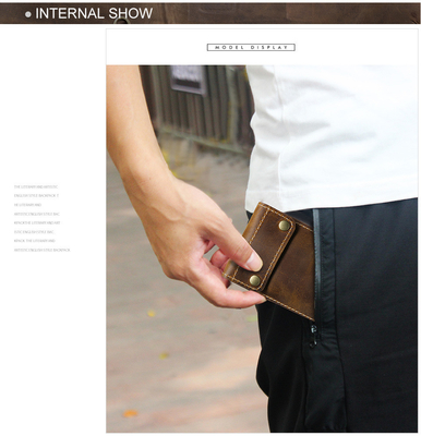 CROSS-BORDER RETRO CRAZY HORSE LEATHER WATCH BAG CONVENIENT CREATIVE LEATHER WATCH STORAGE HOLSTER