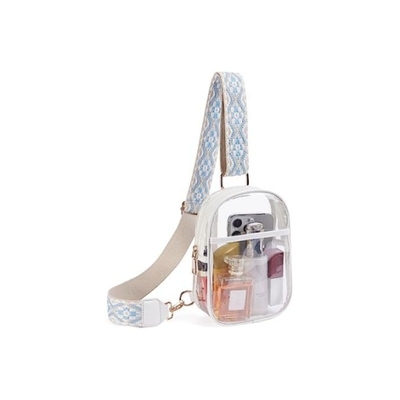 TPU transparent anti-splash chest bag,lulu transparent bag Lulu crossbody shoulder bag