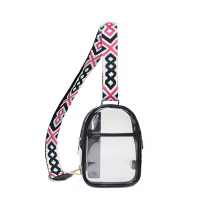 TPU transparent anti-splash chest bag,lulu transparent bag Lulu crossbody shoulder bag