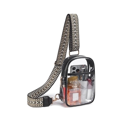 TPU transparent anti-splash chest bag,lulu transparent bag Lulu crossbody shoulder bag