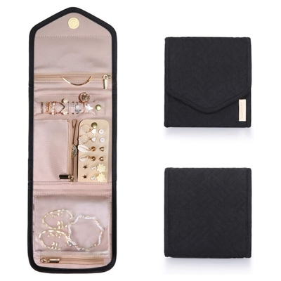FOLDING JEWELRY BAG TRAVEL PORTABLE JEWELRY STORAGE BAG MULTI-RING EARRINGS JEWELRY BAG