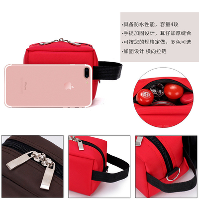 THICKENED CANVAS SEAL BAG MULTI-FUNCTIONAL FINANCE BANK SEAL BAG BILL PORTABLE ZIPPER BAG NETWORK CERTIFICATE BAG