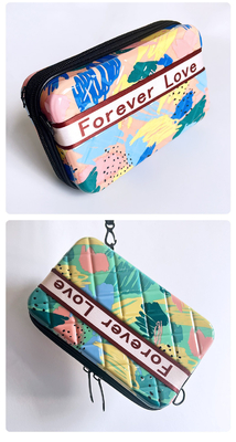 ASB+PC MATERIAL PORTABLE HARD SHELL MAKEUP BAG ONE SHOULDER PORTABLE STORAGE BAG WITH HAND GIFT BOX FESTIVAL ANNUAL MEET