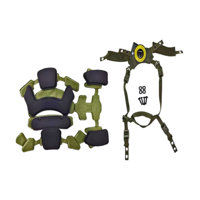 WENDY'S WENDY HELMET ADJUSTABLE SUSPENSION LINED WITH FASTMICH TACTICAL HELMET CUSHION