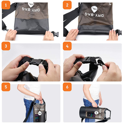 BEACH BAG WATERPROOF BUCKET BAG TRANSPARENT PVC WATERPROOF BUCKET BAG DRIFT WATERPROOF BAG SWIM BAG