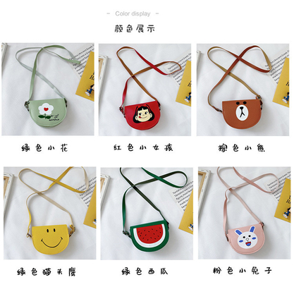 2024 FASHION NEW GIRL BABY FASHION SHOULDER CROSSBODY BAG CARTOON BAG CHANGE PRINCESS SMALL BAG