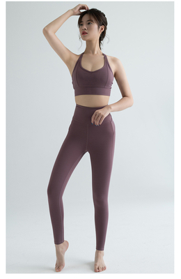 NEW HIGH WAIST YOGA PANTS WOMEN EUROPE AND THE UNITED STATES PEACH HIP EXERCISE TIGHT RUNNING SPEED DRY YOGA CLOTHES NAK