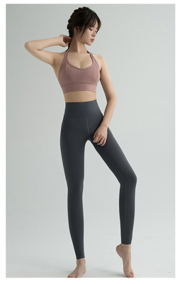 NEW HIGH WAIST YOGA PANTS WOMEN EUROPE AND THE UNITED STATES PEACH HIP EXERCISE TIGHT RUNNING SPEED DRY YOGA CLOTHES NAK