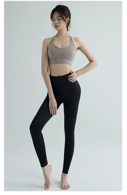 NEW HIGH WAIST YOGA PANTS WOMEN EUROPE AND THE UNITED STATES PEACH HIP EXERCISE TIGHT RUNNING SPEED DRY YOGA CLOTHES NAK