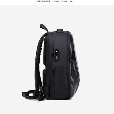NEW BUSINESS BACKPACK DAILY COMMUTER BACKPACK MEN'S LARGE CAPACITY SHOCK-ABSORBING WATERPROOF SCHOOLBAG LAPTOP BAG