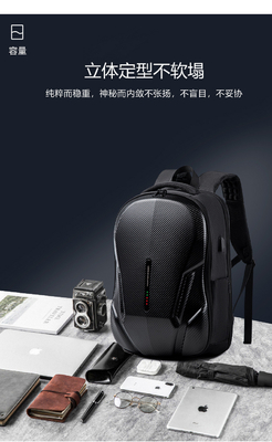 NEW BUSINESS BACKPACK DAILY COMMUTER BACKPACK MEN'S LARGE CAPACITY SHOCK-ABSORBING WATERPROOF SCHOOLBAG LAPTOP BAG