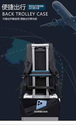 NEW BUSINESS BACKPACK DAILY COMMUTER BACKPACK MEN'S LARGE CAPACITY SHOCK-ABSORBING WATERPROOF SCHOOLBAG LAPTOP BAG