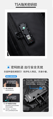 NEW BUSINESS BACKPACK DAILY COMMUTER BACKPACK MEN'S LARGE CAPACITY SHOCK-ABSORBING WATERPROOF SCHOOLBAG LAPTOP BAG