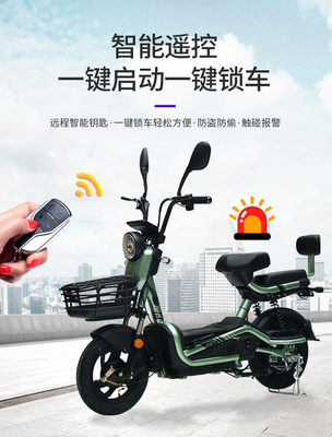 ELECTRIC VEHICLE WITH REMOTE CONTROL KEY TWO-PERSON ELECTRIC BICYCLE NEW BATTERY CAR
