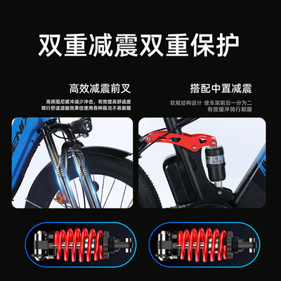 ELECTRIC NEW ELECTRIC BIKE MOUNTAIN BIKE ADULT RETRO OFF-ROAD VARIABLE SPEED BOOSTER ELECTRIC BIKE
