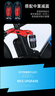 ELECTRIC NEW ELECTRIC BIKE MOUNTAIN BIKE ADULT RETRO OFF-ROAD VARIABLE SPEED BOOSTER ELECTRIC BIKE