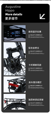ELECTRIC NEW ELECTRIC BIKE MOUNTAIN BIKE ADULT RETRO OFF-ROAD VARIABLE SPEED BOOSTER ELECTRIC BIKE