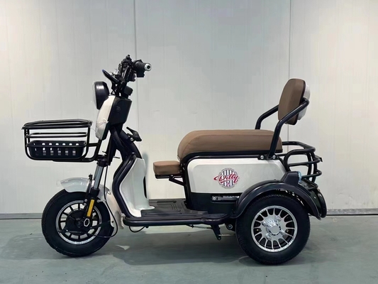 THE NEW SMALL ELECTRIC TRICYCLE BRINGS ITS OWN BABY TO THE HOME TO PICK UP CHILDREN LEISURE ELECTRIC TRICYCLE