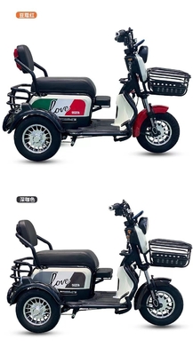THE NEW SMALL ELECTRIC TRICYCLE BRINGS ITS OWN BABY TO THE HOME TO PICK UP CHILDREN LEISURE ELECTRIC TRICYCLE