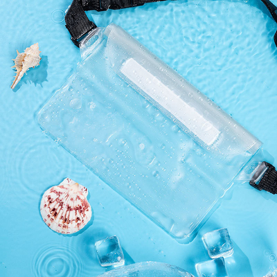 3 LAYER SEALED LARGE MOBILE PHONE WATERPROOF BAG OBLIQUE STRADDLE SWIMMING WATERPROOF FANNY PACK PVC RAFTING OUTDOOR SEA