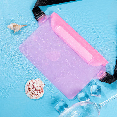 3 LAYER SEALED LARGE MOBILE PHONE WATERPROOF BAG OBLIQUE STRADDLE SWIMMING WATERPROOF FANNY PACK PVC RAFTING OUTDOOR SEA