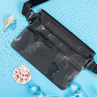 3 LAYER SEALED LARGE MOBILE PHONE WATERPROOF BAG OBLIQUE STRADDLE SWIMMING WATERPROOF FANNY PACK PVC RAFTING OUTDOOR SEA